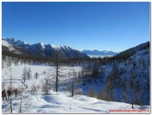 Escursione con le ciaspole al passo e lago di Monscera