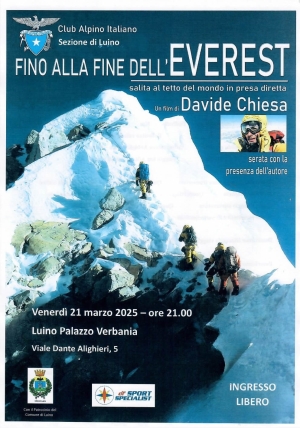 Venerdì 21 marzo 2025 - Fino alla fine dell&#039;Everest