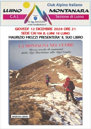 Giovedì 12 dicembre 2024 - Maurizio Miozzi presenta il suo libro 