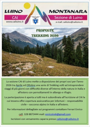 Proposte Trekking 2026